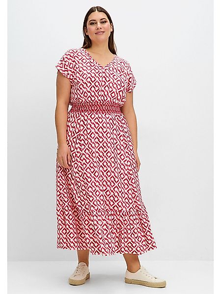 Sheego Sommerkleid Große Größen mit Smokbund günstig online kaufen