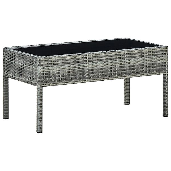 DOTMALL Gartentisch Gartentisch Grau 75x40x37 cm günstig online kaufen