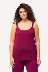 Ulla Popken Longtop Spaghettitop Rundhals Modalmix günstig online kaufen