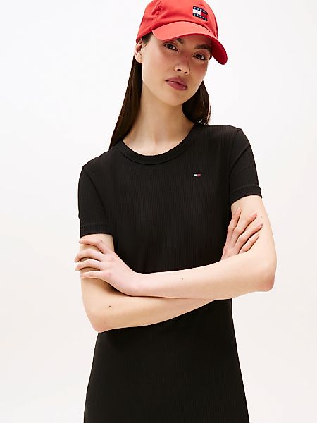 Tommy Jeans Jerseykleid "TJW RIB BODYCON MIDI DRESS", mit gerippter Struktu günstig online kaufen