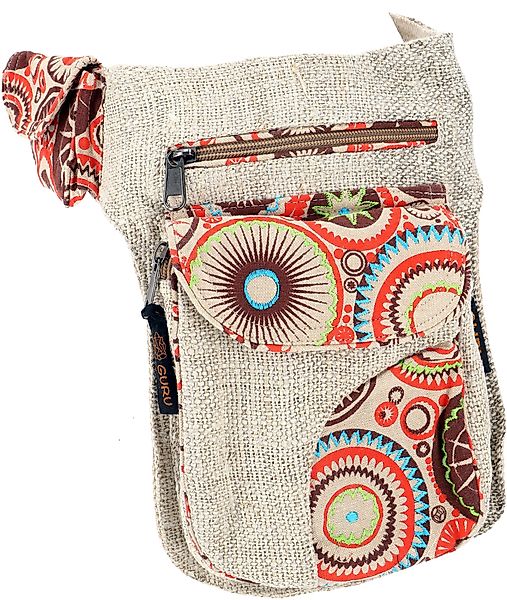 Guru-Shop Gürteltasche Hanf Ethno Sidebag, Nepal günstig online kaufen