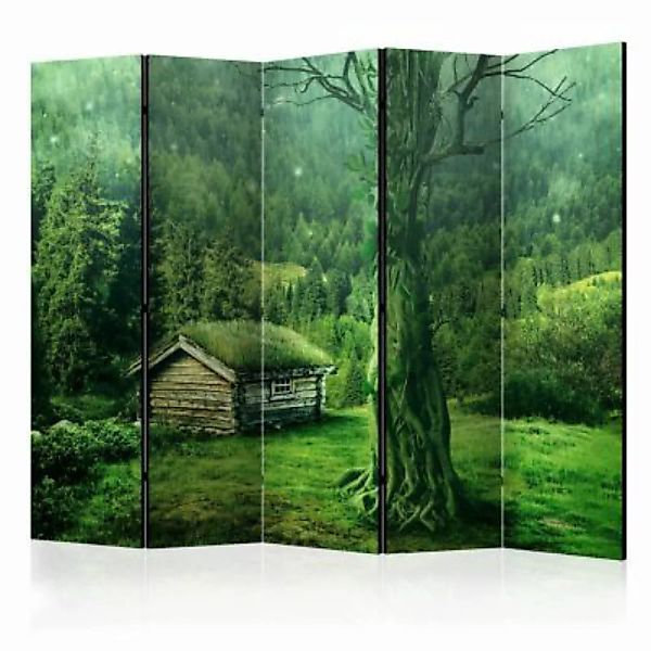 artgeist Paravent Green seclusion II [Room Dividers] grün Gr. 225 x 172 günstig online kaufen