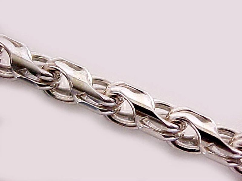 Handgearbeitete Halskette - Massiv 925 Silber - 50cm günstig online kaufen