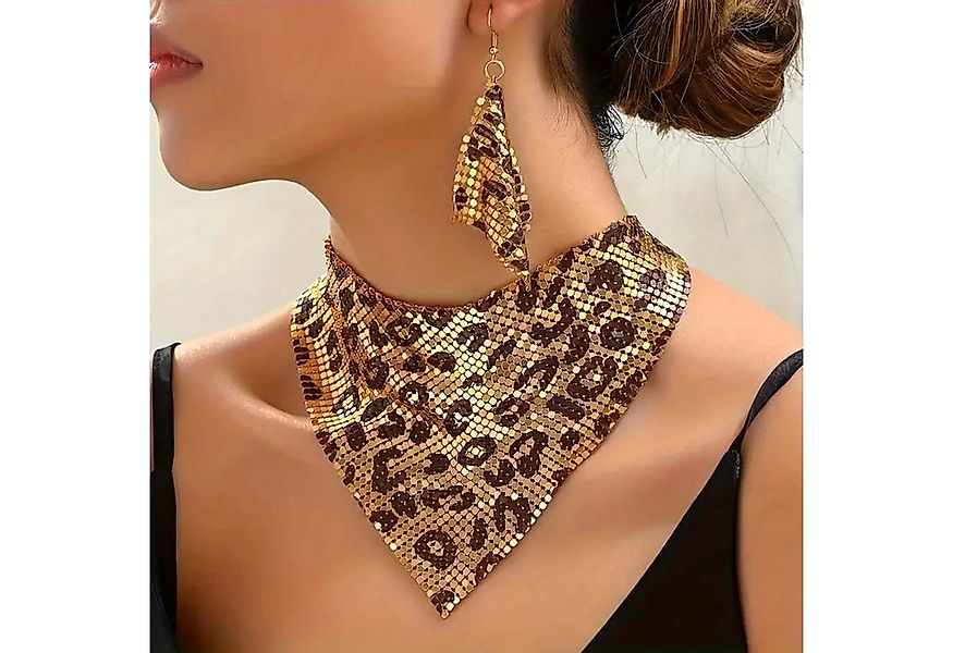 trends for living Schmuckset Damen-Schmuckset:Pailletten-Halskette und Ohrr günstig online kaufen