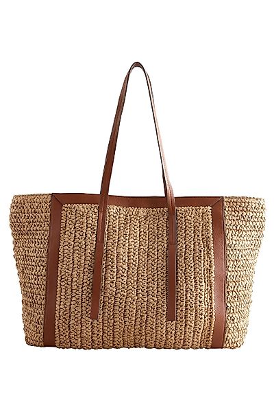 Next Einkaufsshopper Große Shopper-Tasche aus Bast günstig online kaufen