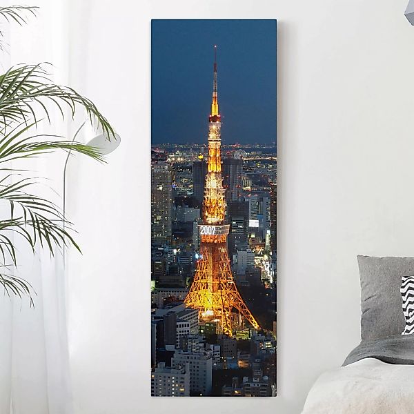 Leinwandbild Architektur & Skyline - Hochformat Tokyo Tower günstig online kaufen