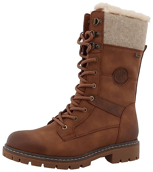 TOM TAILOR Winterstiefel Schnürstiefel mit TEX-Membrane günstig online kaufen