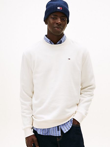 Tommy Jeans Sweatshirt TJM REG S FLAG CREW Mit besticktem Markenlogo auf Br günstig online kaufen