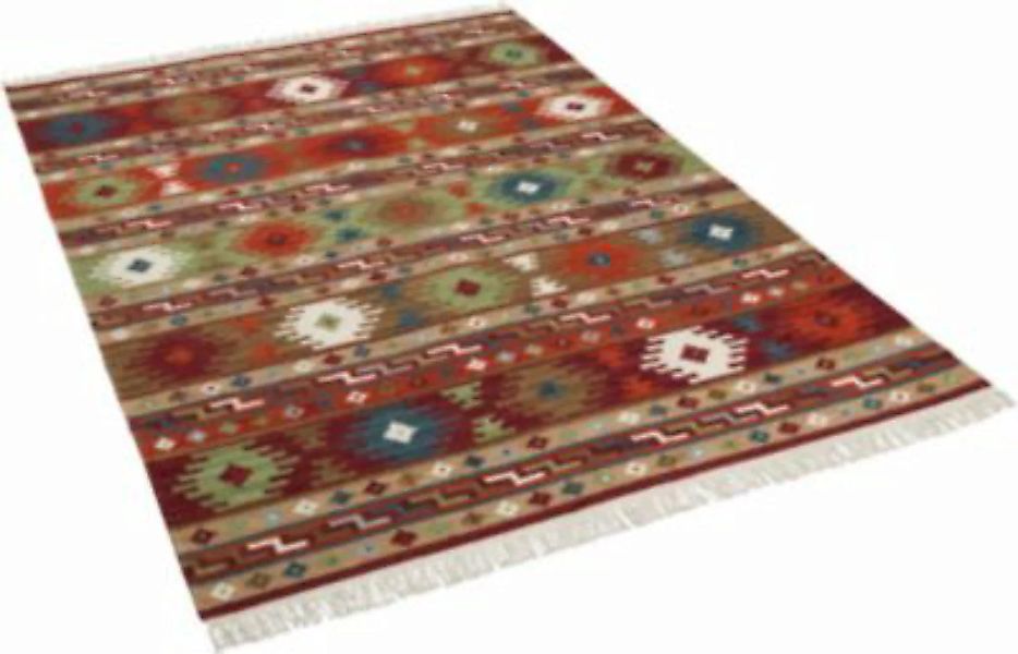 THEKO Natur Teppich Kelim Sumak Modern Teppiche bunt Gr. 160 x 230 günstig online kaufen