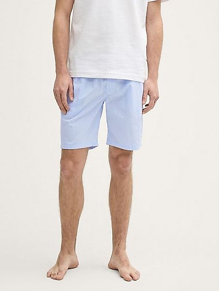 TOM TAILOR Bermudas, gestreift, seitliche Taschen, Logobund günstig online kaufen