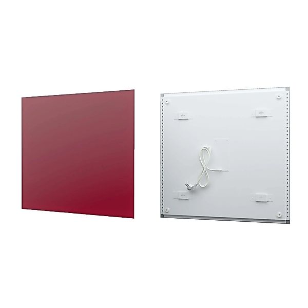 Fenix Infrarotheizung ECOSUN Glasheizung 300W 58,5 x 58,5 x 3,9cm Weinrot günstig online kaufen