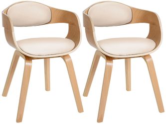 CLP Esszimmerstuhl Kingston Kunstleder (2er Set), günstig online kaufen