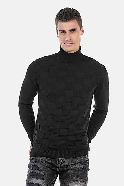 Cipo & Baxx Rollkragenpullover Pullover mit günstig online kaufen