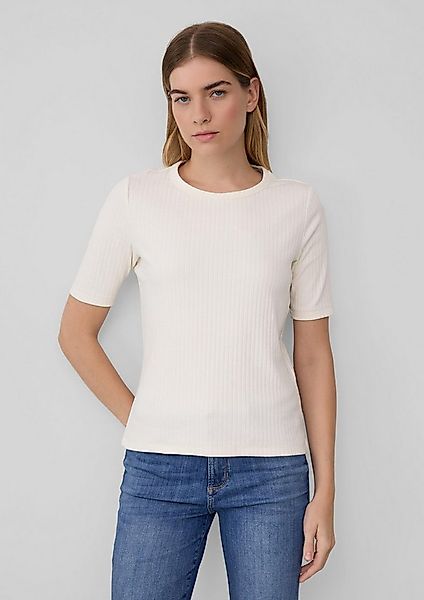 s.Oliver Kurzarmshirt T-Shirt Geripptes Jerseyshirt aus Baumwollstretch günstig online kaufen