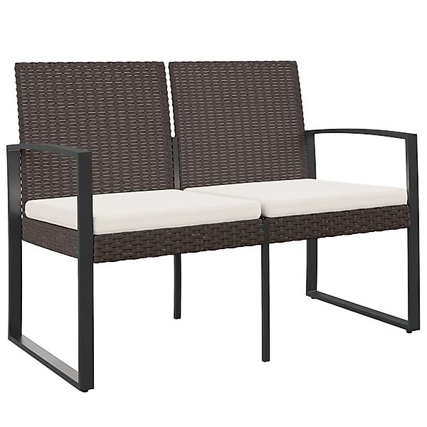 vidaXL Gartenbank Gartenbank 2-Sitzer mit Kissen günstig online kaufen