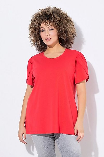 Ulla Popken T-Shirt T-Shirt Lagenoptik A-Linie Rundhals Halbarm günstig online kaufen