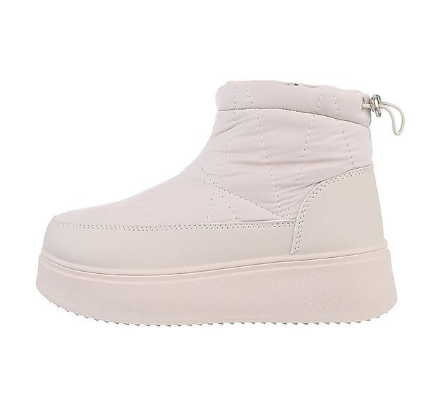 Ital-Design Damen Snowboots Freizeit Snowboots (84456386) Flach Plateaustie günstig online kaufen