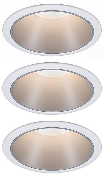 Paulmann LED Einbauleuchte Cole, Dimmfunktion, LED wechselbar, Warmweiß, De günstig online kaufen