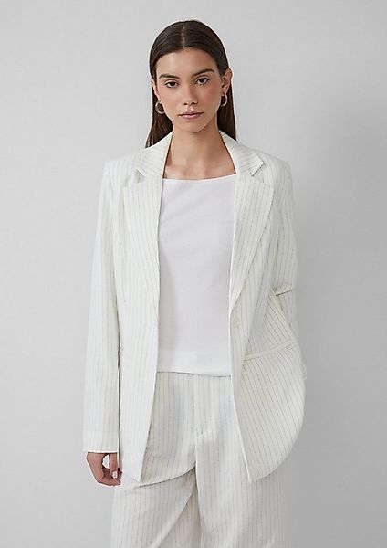 QS Jackenblazer Indoor-Blazer Nadelstreifen-Blazer günstig online kaufen