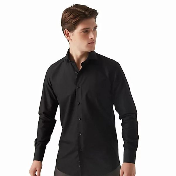 D'S DAMAT Businesshemd Herrenhemd mit italienischem Kragen, langärmelig, ei günstig online kaufen