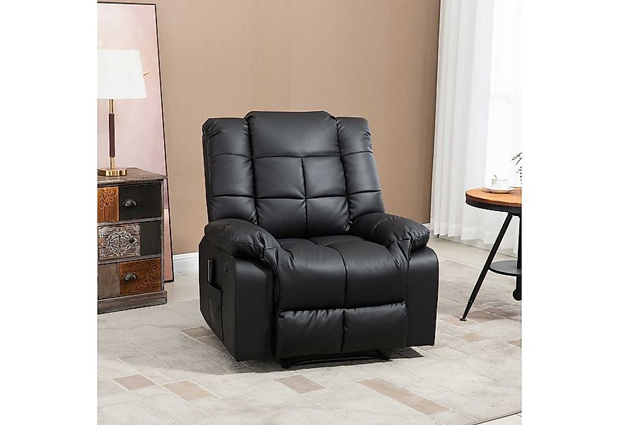 HOMCOM Massagesessel mit 8 Vibrationspunkten, aus Kunstleder, 94 x 99 x 99c günstig online kaufen