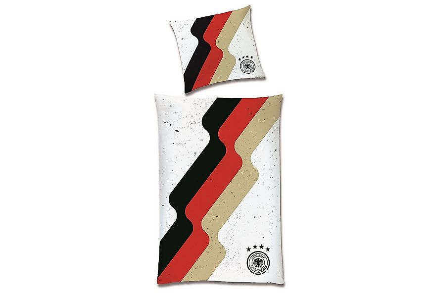 Deutscher Fußball-Bund Bettwäsche zur EM 2024 135x200 80x80 cm mit Reißvers günstig online kaufen
