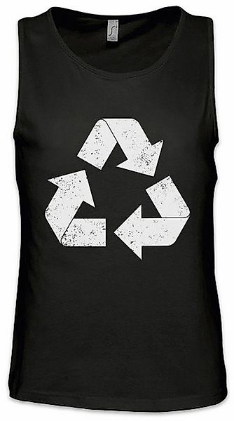 Urban Backwoods Tanktop Black Vintage Recycle Logo Ärmelloses T-Shirt Big S günstig online kaufen