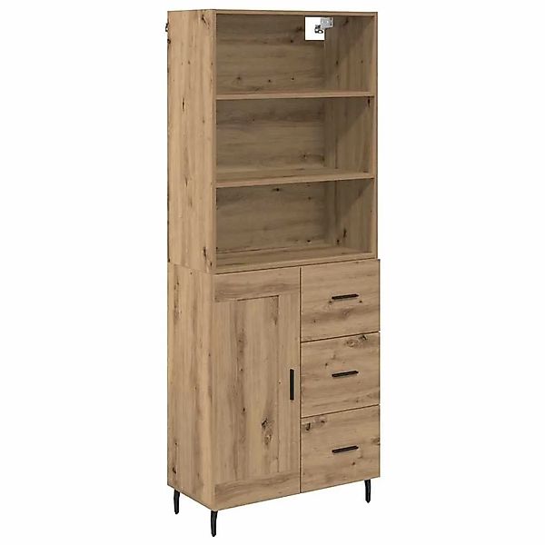 vidaXL Highboard mit Schubladen Artisan-Eiche 69,5 x 34 x 180 cm 3415915 günstig online kaufen