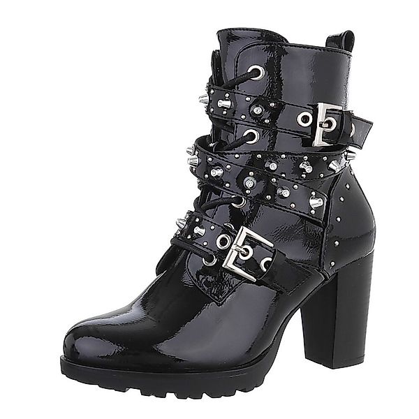 Ital-Design Damen Schnürschuhe Biker Westernstiefelette (87417800) günstig online kaufen