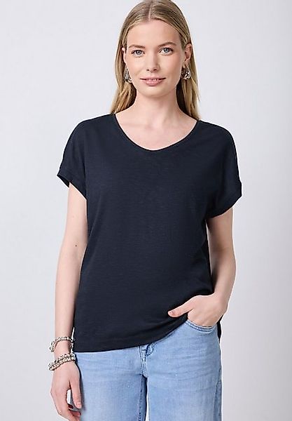 STREET ONE STUDIO V-Shirt im soften Baumwoll-Mix günstig online kaufen