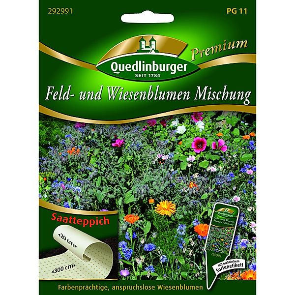 Quedlinburger Saatteppich Feld-Und Wiesenblumen ''Mischung'' günstig online kaufen