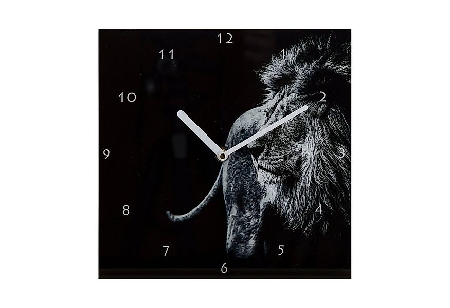HTI-Living Wanduhr Wanduhr Löwe (Wanddeko Wandbild Glas) günstig online kaufen