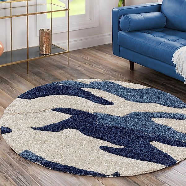Sanat Hochflor-Teppich Luxus 3508, rund, Höhe: günstig online kaufen