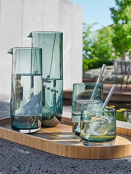 Karaffe Sarabi grün – Designkaraffe 1,2 l aus Glas günstig online kaufen