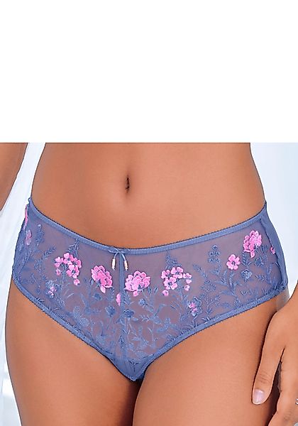 LASCANA Stringpanty "Maria" mit bunten Blumen aus Stickereispitze günstig online kaufen