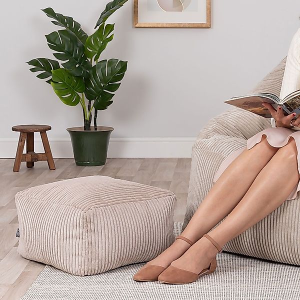 icon Pouf Sitzpouf aus Cord „Amara“ günstig online kaufen