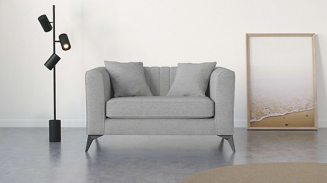 Places of Style Loveseat "MATTHEW Loungesessel, Maße B/T/H: 130/86/74 cm", günstig online kaufen