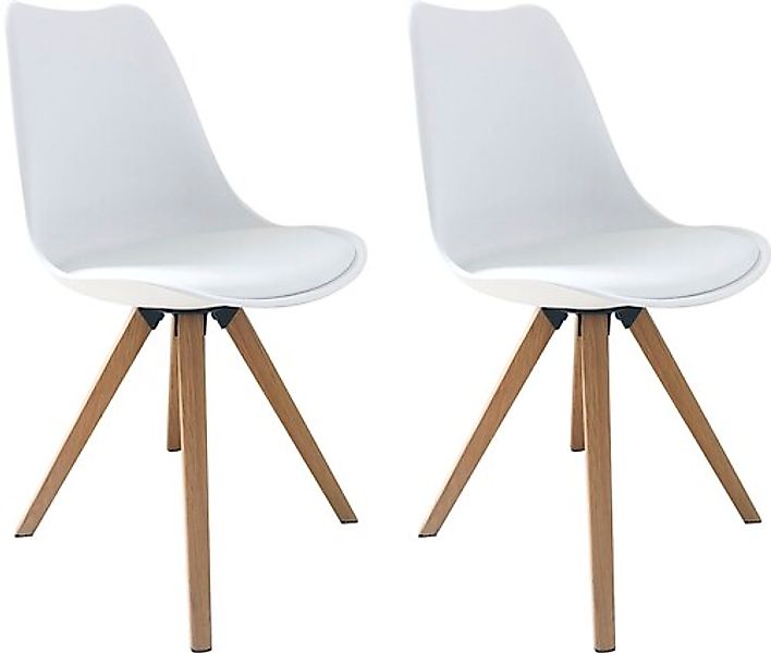 byLIVING Esszimmerstuhl »Kira«, 2 St., Kunstleder, Sitzschale mit Sitzkisse günstig online kaufen