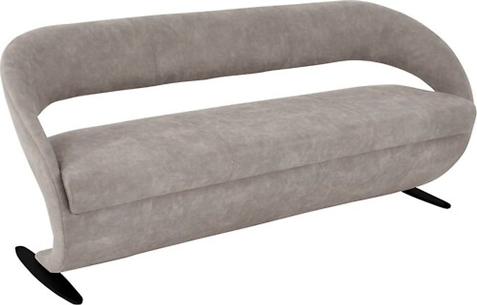 K+W Komfort & Wohnen Polsterbank »Wave« in geschwungener Optik mit Metallku günstig online kaufen