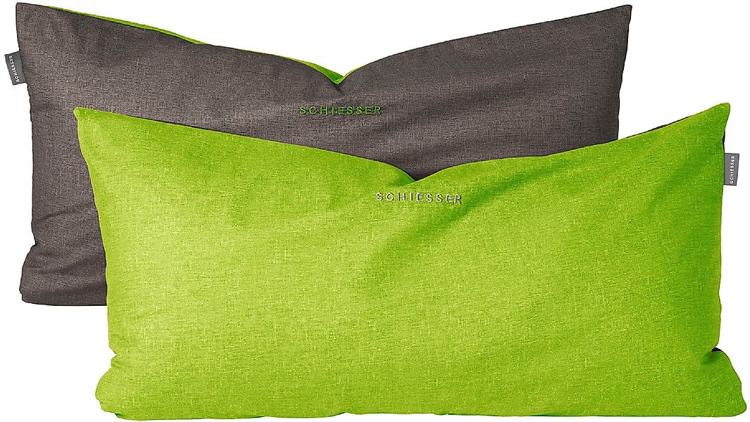 Schiesser Kissenhüllen Doubleface aus weicher Baumwolle günstig online kaufen