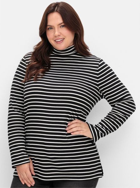 Sheego Rollkragenshirt "Rollkragenshirt" 1 Stk. tlg. günstig online kaufen