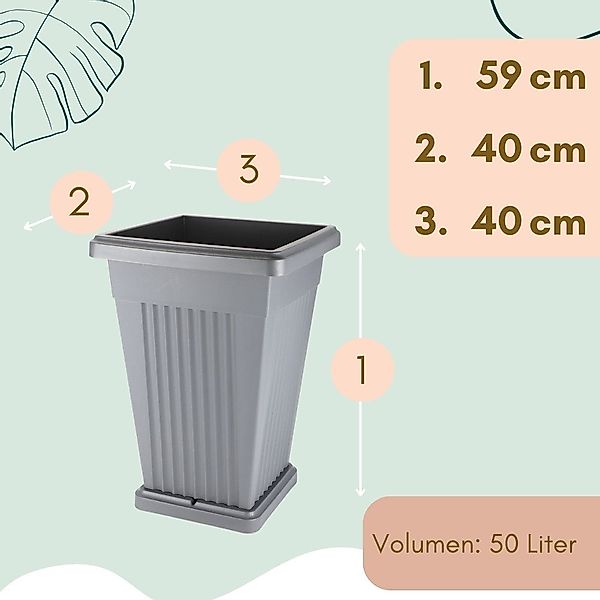 GarPet Pflanzkübel Pflanzkübel Groß Pflanzkübel Außen günstig online kaufen