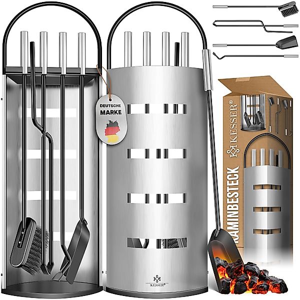 KESSER Kaminholzkorb, Kaminzubehör 5-teiliges Kaminbesteck Set günstig online kaufen