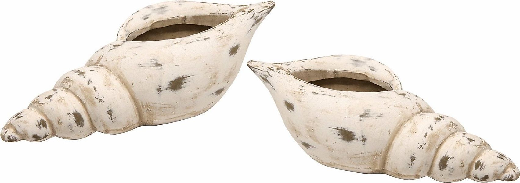 I.GE.A. Dekoschale Keramik-Schale Muschel (Set, 2) günstig online kaufen