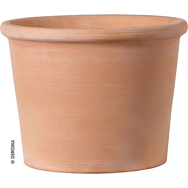 Deroma Pflanztopf Zylinder Bordato 43 cm Weiß günstig online kaufen