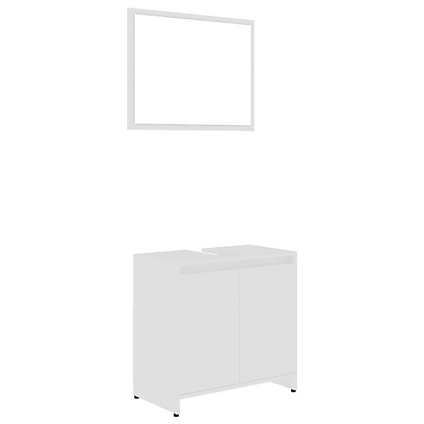 vidaXL Badmöbel-Set Weiß Holzwerkstoff Modell 61 günstig online kaufen