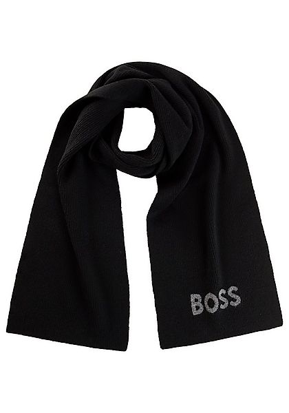 BOSS Schal Elios Scarf, mit Logoschriftzug, unifarben günstig online kaufen