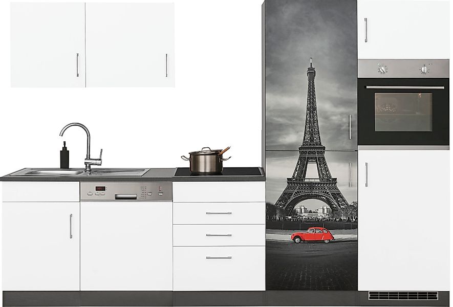 KOCHSTATION Küchenzeile »KS-Paris – Küchen mit einzigartigen Fotomotiven au günstig online kaufen