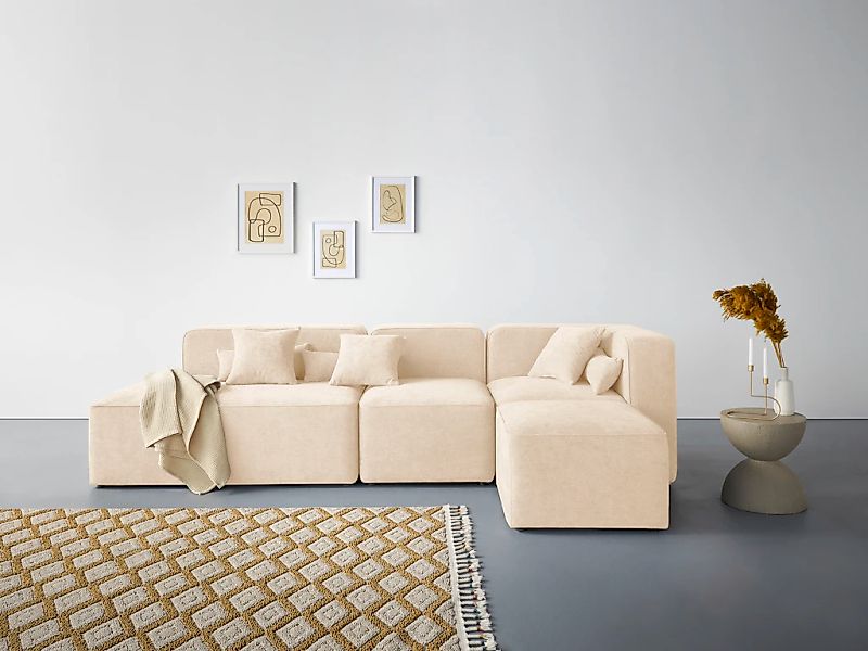 Home affaire Ecksofa "Sundstrup L-Form" Modulserie, individuelle Zusammenst günstig online kaufen