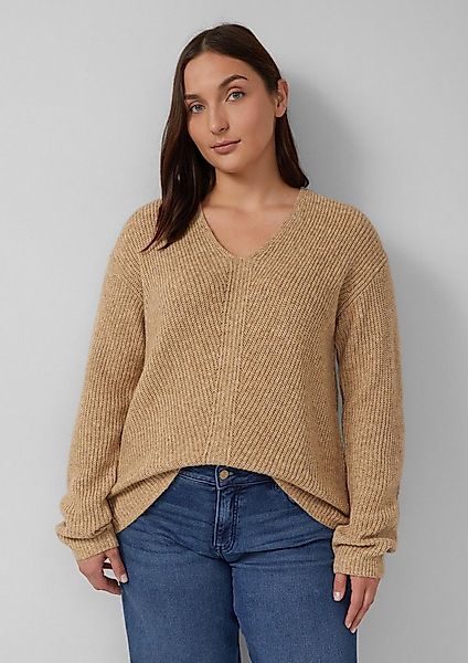 s.Oliver Longpullover Strickpullover Weicher Strickpullover im Relaxed Fit günstig online kaufen